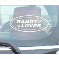 Randy Lover Sticker-Land Rover Range-Defender,Discovery,Freelander-Car Window Sticker-Fun,Self Adhesive Vinyl Sign for Truck,Van,Vehicle 